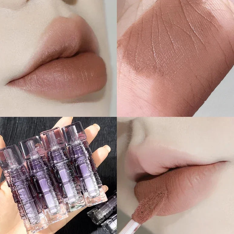 Rynx | Liquid Lipstick Matte Purple Lip Gloss Long-lasting Lip Tint Waterproof Not Easily Sticking to Cups Lip Shine Cosmetics Wholesale