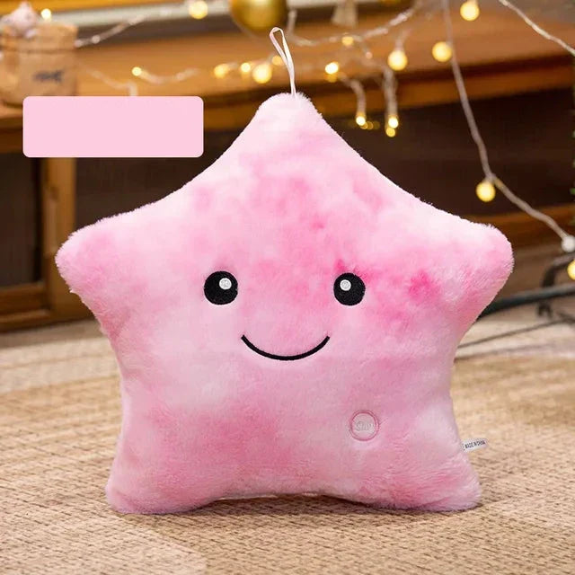 Lisslune | LED Star Plush Light - Soft Glow Star Pillow Doll, Plush Toy for Kids & Home Decor, Perfect Birthday Gift