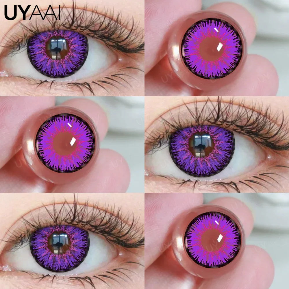 Rynx | Halloween Cosplay Colored Contact Lenses for the Eyes Anime Purple Lenses y2k Eye Lenses Anime Accessories for Hoshino
