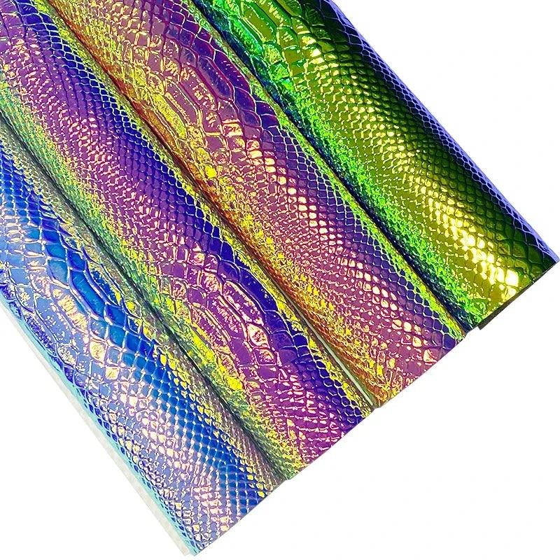 Lisslune | Iridescent Dragon Scale Leather for enchanting DIY creations