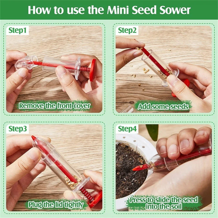 Lisslune | Needle Seed Spreader for Garden – Precise Plant Seed Dispenser for Even Seeding