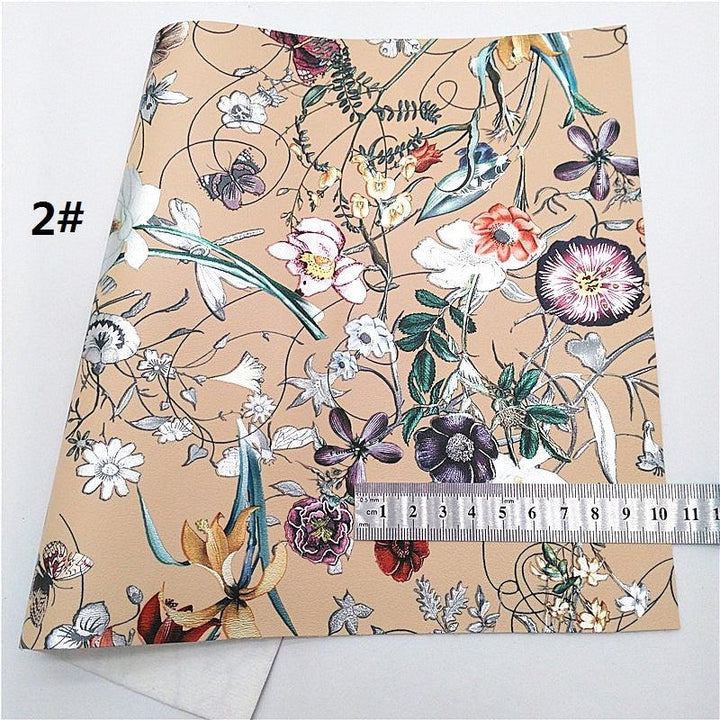 Lisslune | Leopard Print Glitter Lace Synthetic Leather Craft Sheets - Ultimate DIY Creations Kit