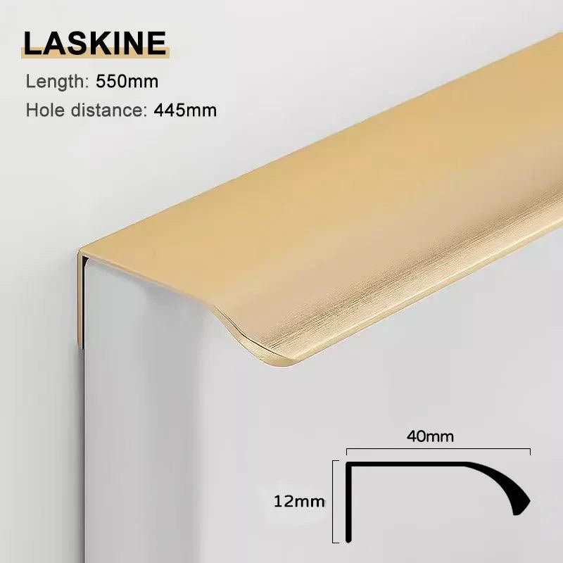 Lisslune | Veitl er Black and Gold Aluminum Alloy Cabinet Handle Collection