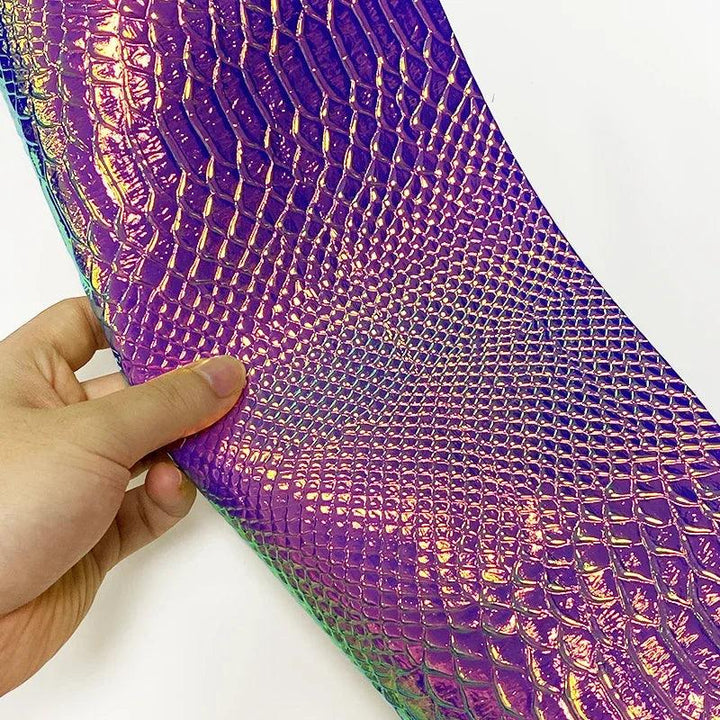 Lisslune | Iridescent Dragon Scale Leather for enchanting DIY creations