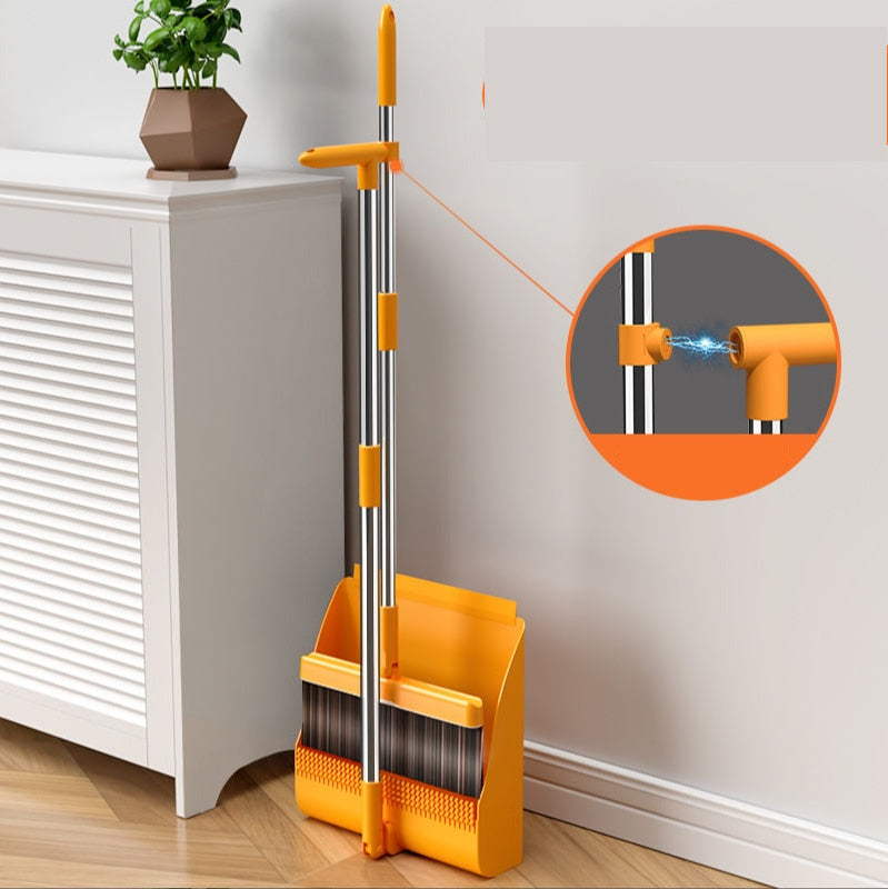 Lisslune | Magnetic Self-Cleaning Foldable Broom