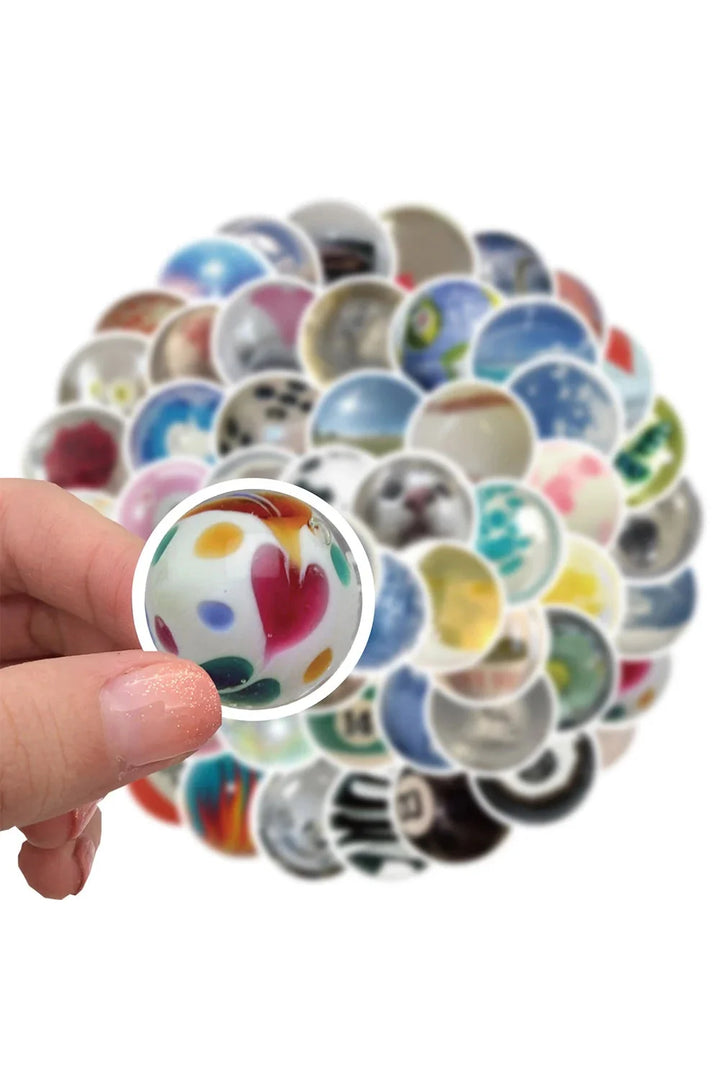 Lisslune | Glass bead cat stickers