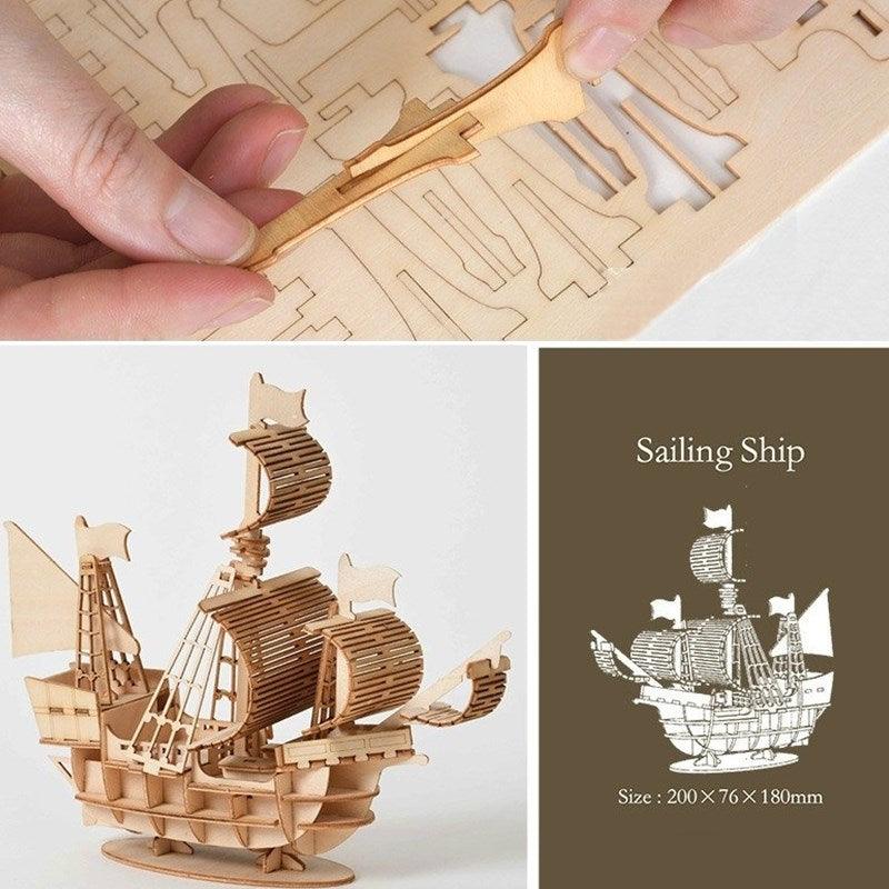 Lisslune | Creative 3D Wooden Transport Puzzle Kit - Inspiring Learning Through Play