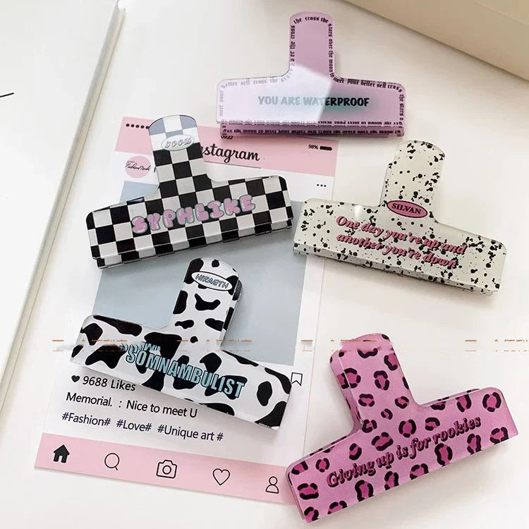 Rynx | 1pcs Kitchen Magnetic Plastic Bag Clips Ziplock Refrigerator Message Notes Strips Magnet Stickers Photo Home Sealing Clip