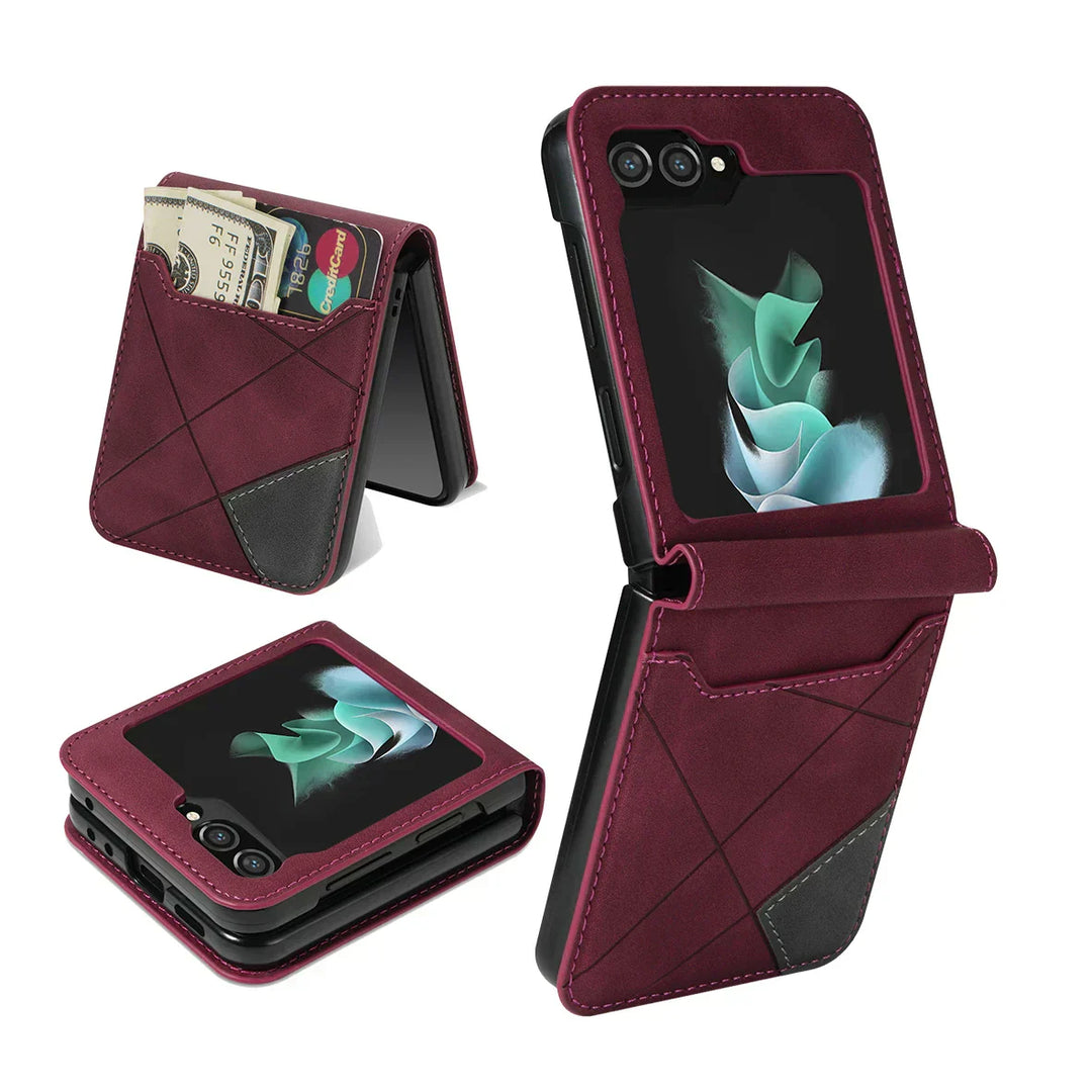 Lisslune | Leather Wallet Case for Samsung Galaxy Z Flip Series