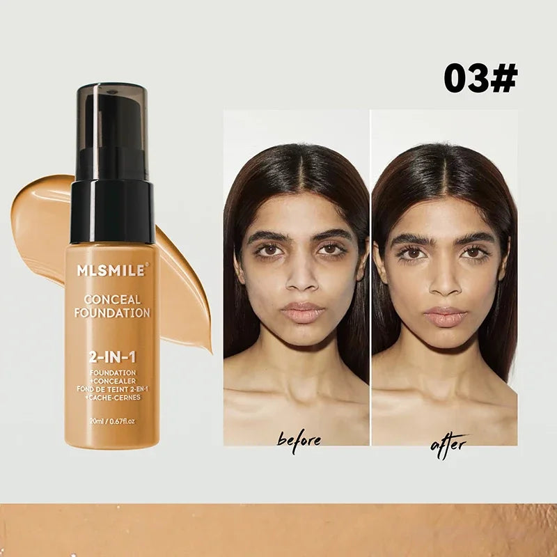 Rynx | Face Foundation Cream Oil Control Matte BBCream Waterproof Long-lasting Concealer Liquid Full Coverage Matte Base Professional Makeup
