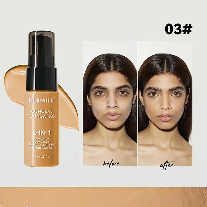 Rynx | Face Foundation Cream Oil Control Matte BBCream Waterproof Long-lasting Concealer Liquid Full Coverage Matte Base Professional Makeup
