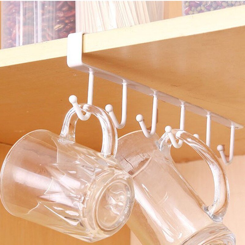 Lisslune | Multifunctional Cabinet 6 Hooks Kitchen Organizer