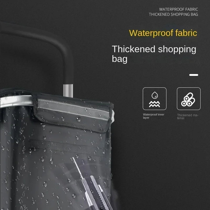 Lisslune | Large Capacity & Waterproof Folding Shopping Cart – Movaro