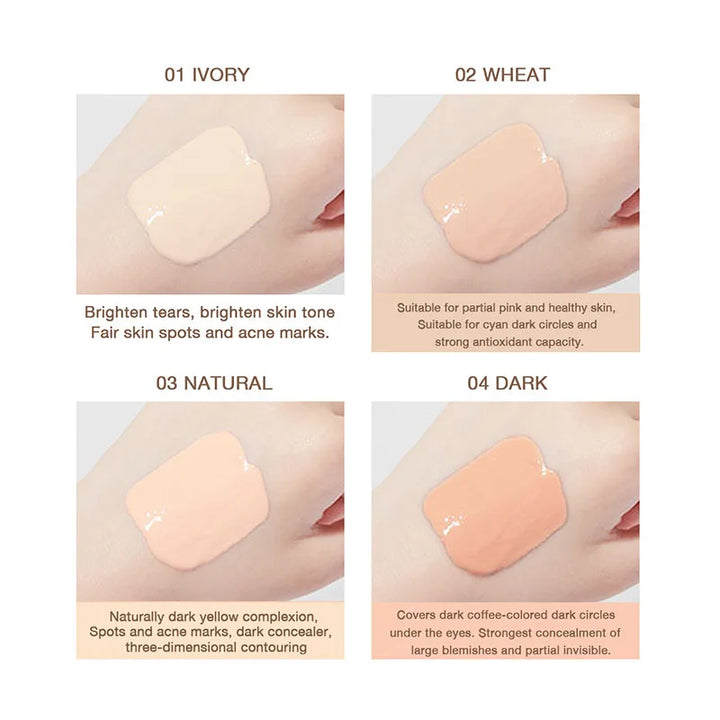 Rynx | Mini Liquid Concealer High Coverage Corrector Anti Dark Circles Freckles Waterproof Foundation Cream for Face Makeup Base Cosmetics