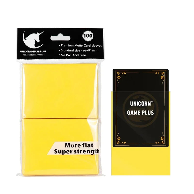Rynx | 100 Pieces/Set Matte Standard Size Card Sleeves TCG Trading Cards Protection for Tarot Shield Board Games Magic Sleeves 66x91mm