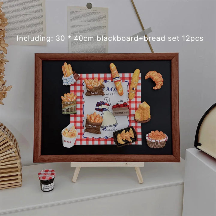 Rynx | Display Board Retro Magnetic Suction Whiteboard Refrigerator Sticker Display Board Coffee Table Decor Desk Decoration Board