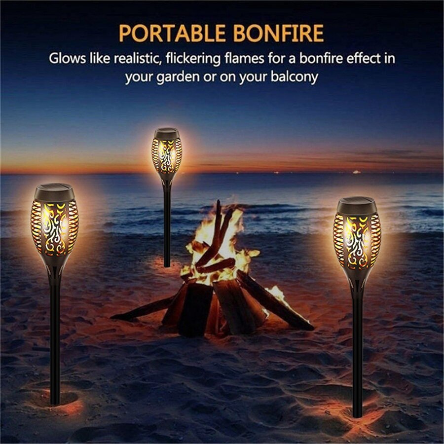 Lisslune | Outdoor LED Solar Artificial Flame Lamp