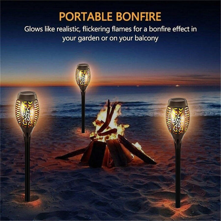 Lisslune | Outdoor LED Solar Artificial Flame Lamp