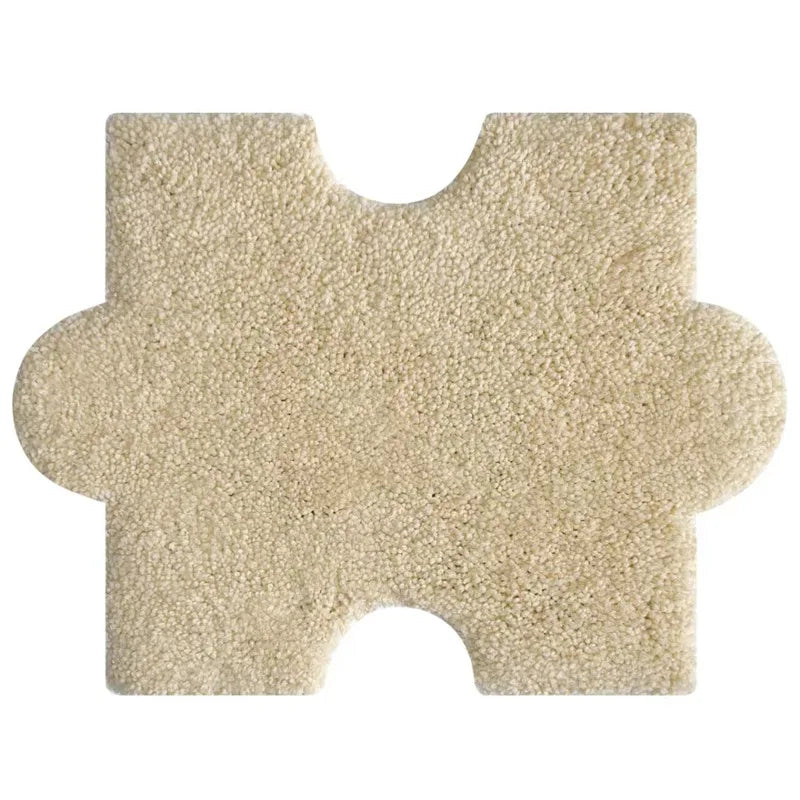 Rynx | Tufting Puzzle Bedroom Rug Soft Fluffy Rug Bath Mat Doormat Funny Kids Room Bedroom Mat Doormat Aesthetic Home Decor
