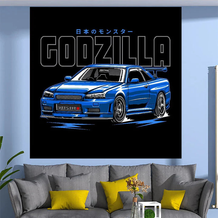 Lisslune | JDM Car Wall Tapestry