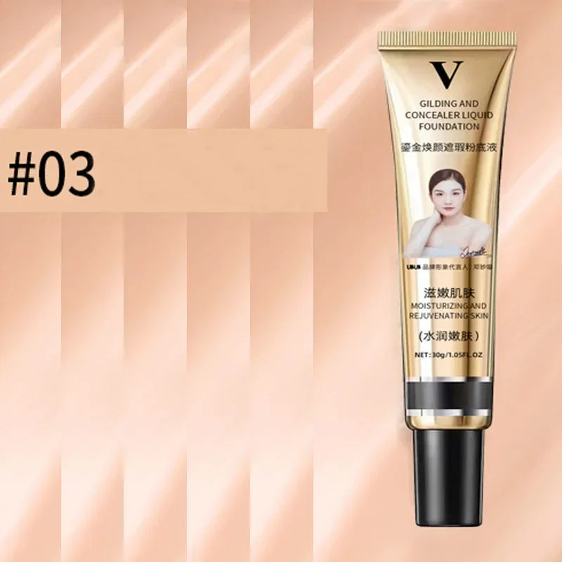 Rynx | 3 Colors Liquid Foundation Cream Coverage Acne Waterproof Long-lasting Oil-control Base Cream Make-up Moisturizing Matte Concealer Cosmetics