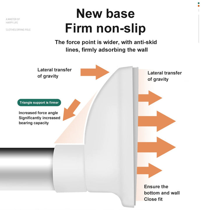 Lisslune | Space Saver Adjustable Telescopic Clothes Hanger Rod