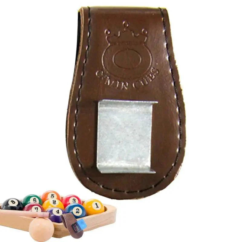 Lisslune | Magnetic Clip-On Pool Cue Chalk Holder with Secure Closure