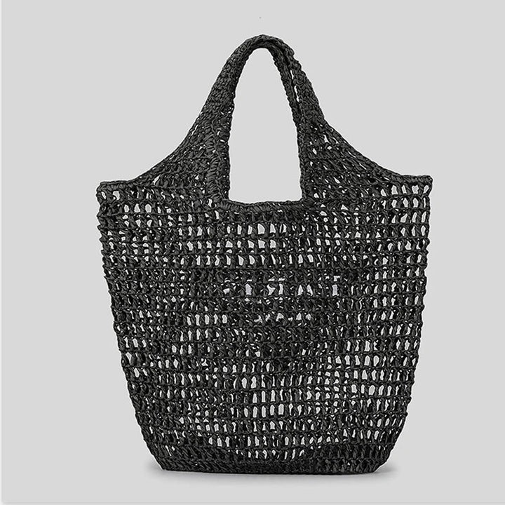 Lisslune | Net straw crochet beach bag