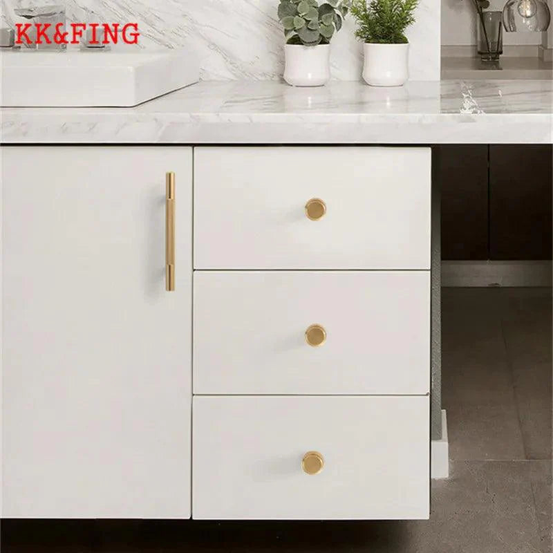 Lisslune | Refined Black and Gold Aluminum Cabinet Hardware Collection