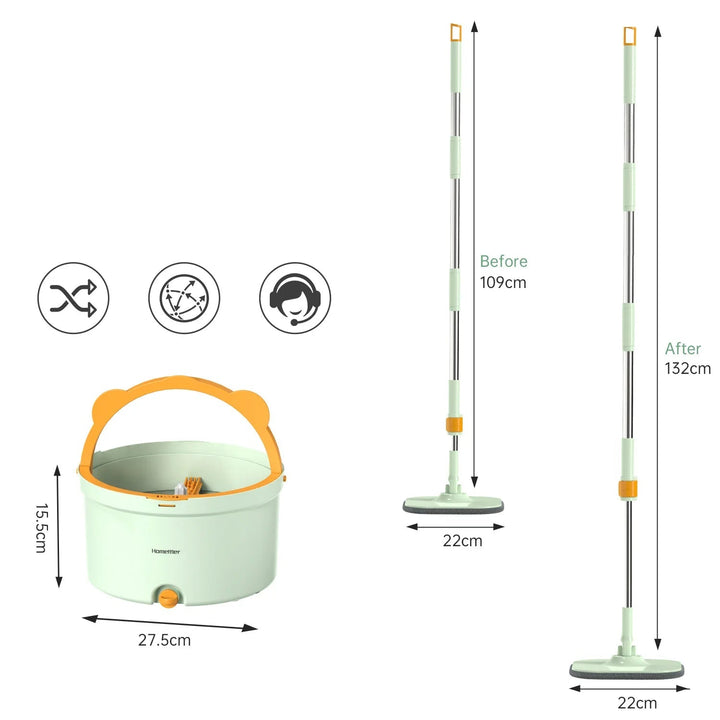 Lisslune | Self-cleaning Mop with Rotating Function & Bucket