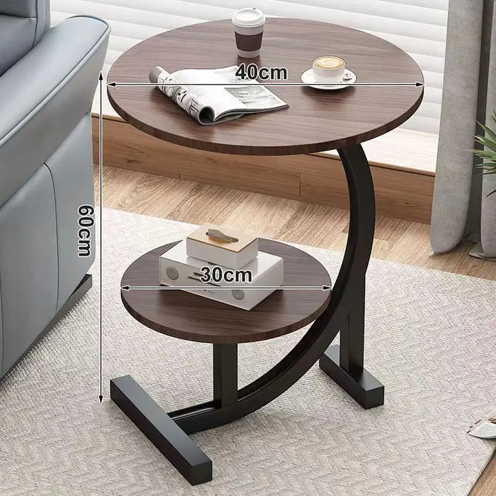 Lisslune | CasaLune Luxury Two-Tier Portable Side Table – Compact, Modern & Functional Design