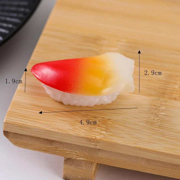 Lisslune | Realistic Artificial Sushi Set - 10pcs Decorative Japanese Rolls for Photography and Home Styling