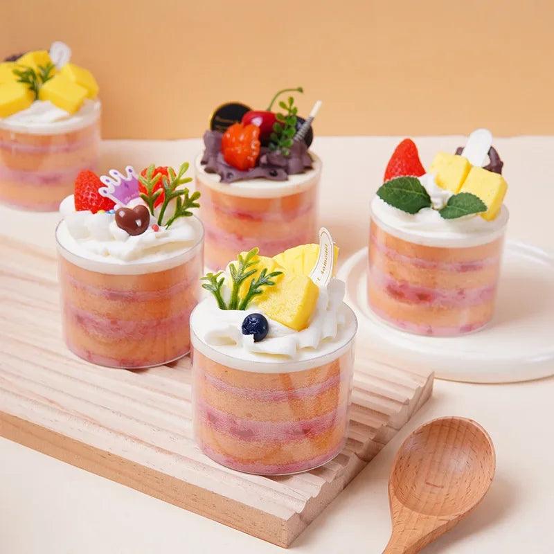 Lisslune | Charming Realistic Artificial Cupcake Decoration - 8.5 cm PVC Dessert Display