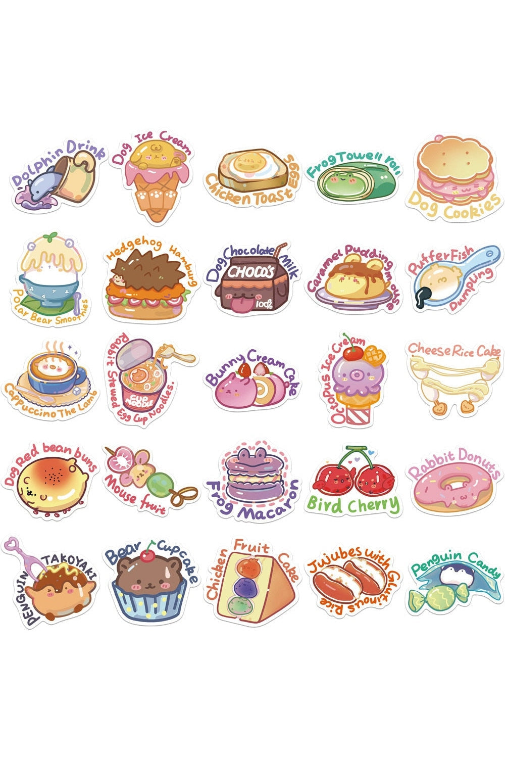 Lisslune | cute food stickers