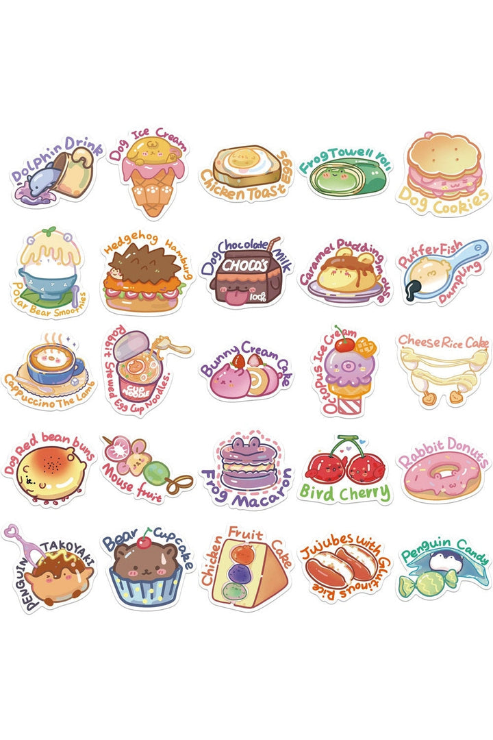 Lisslune | cute food stickers