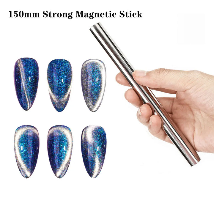 Rynx | Super Strong Thick Strip Magnet Cat Eyes Magnet for Nail Gel Polish 3D Line Strip Effect French Multi-Function Magnet Pen Tools