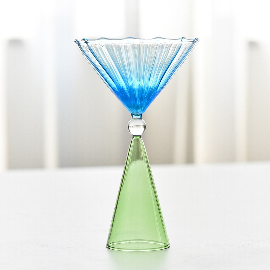 Lisslune | Tinted and textured cocktail glass