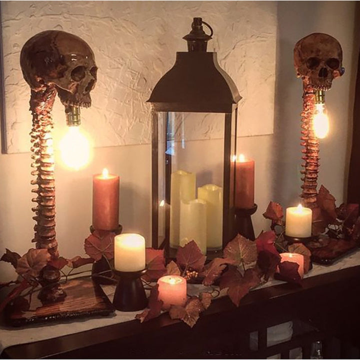 Lisslune | Skeleton Skull Table Lamp