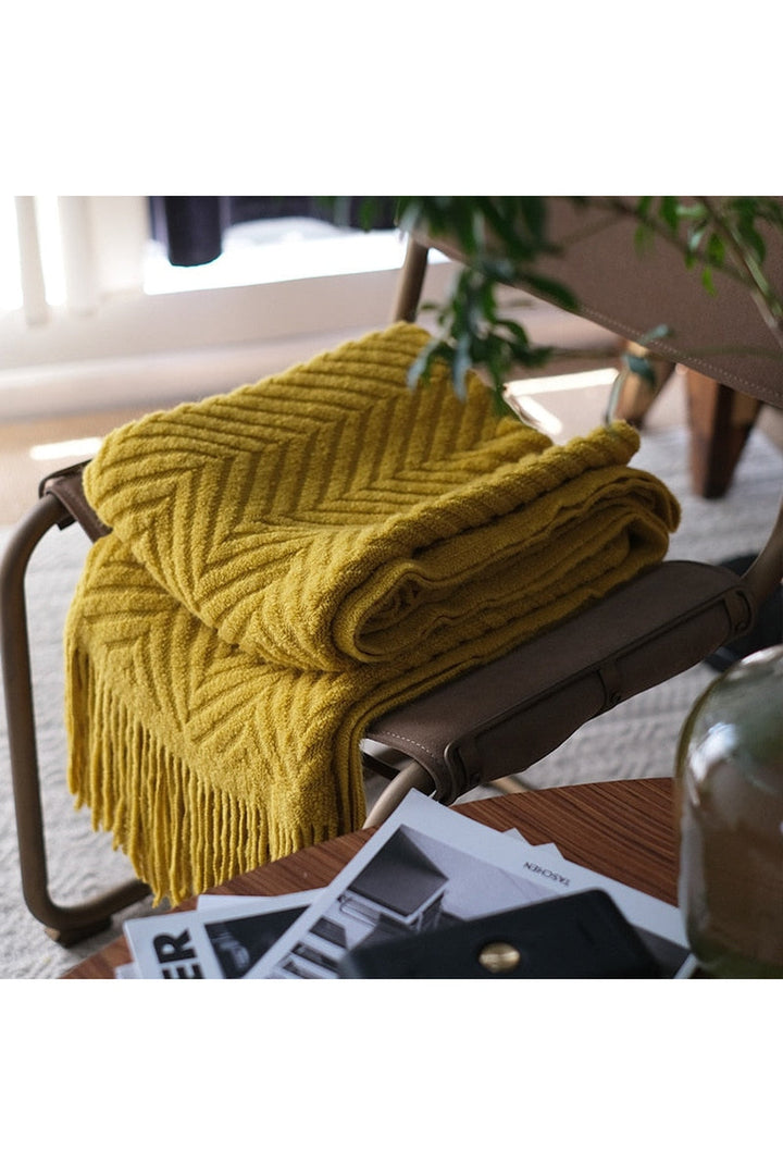 Lisslune | Zack Pattern Dark Academia Blanket