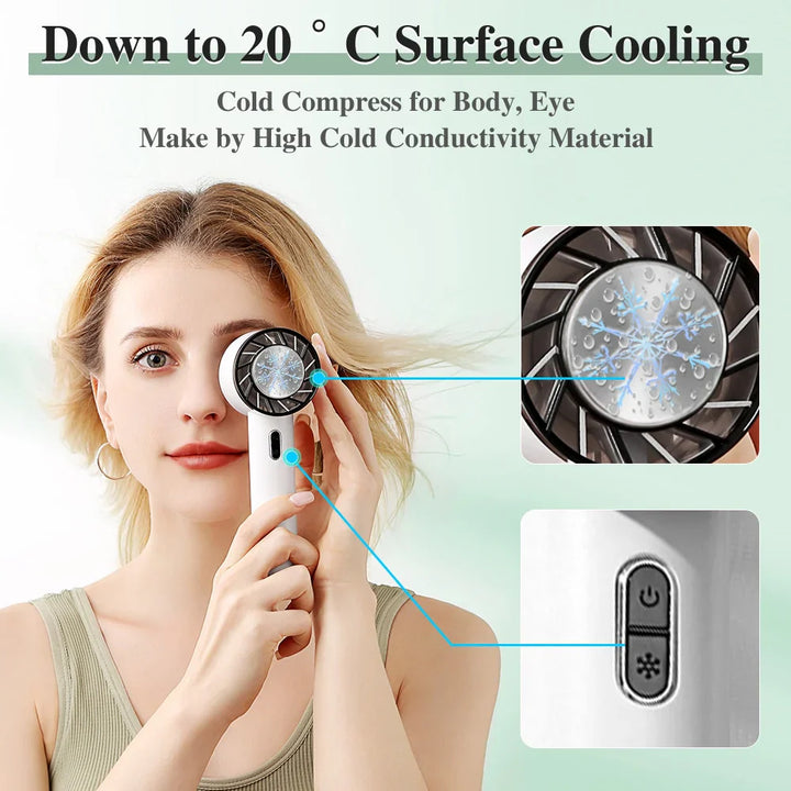 Lisslune | Portable Air Conditioner Cooling Fan | Compact, Lightweight & Ideal for Home, Office & Outdoor Use | Portable Handheld Fans