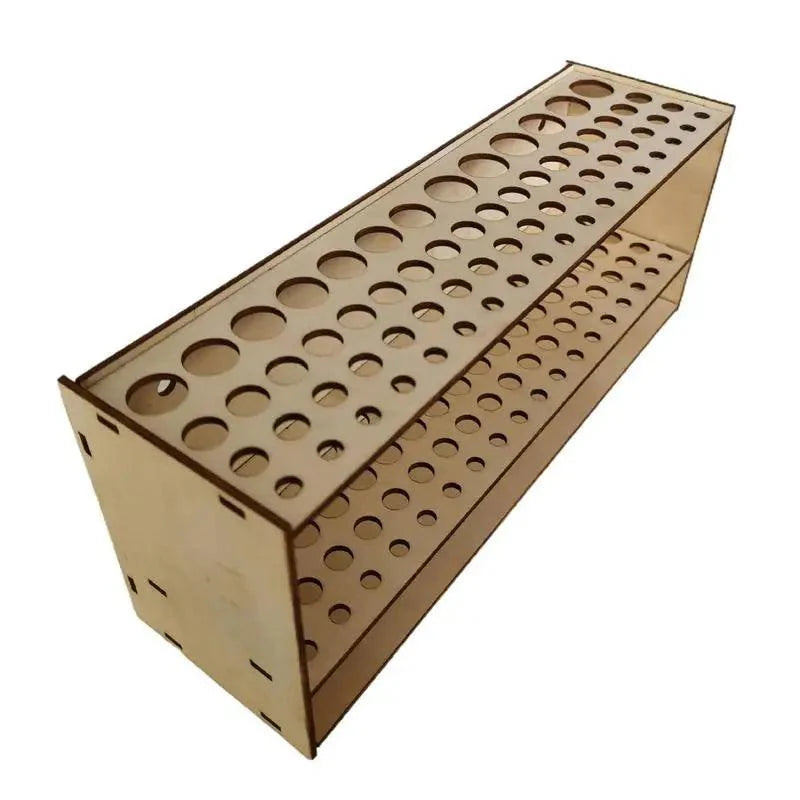 Lisslune | Sustainable Wood Workspace Organizer - Stylish Caddy for Brushes and Tools