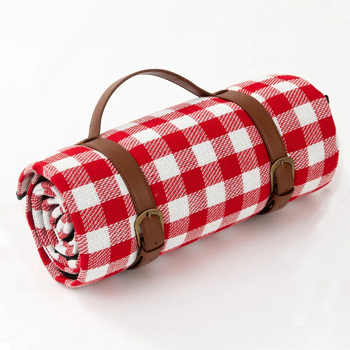 Lisslune | NovaPlaid | Waterproof Foldable Picnic Blanket with Carry Strap