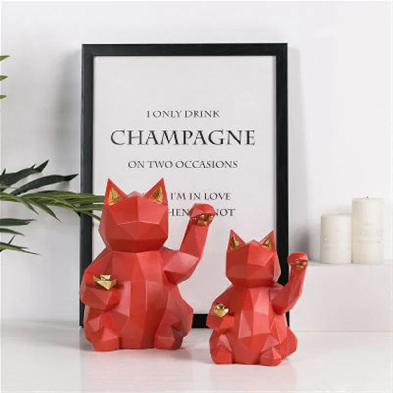 Lisslune | Nordic Style Geometric Lucky Cat