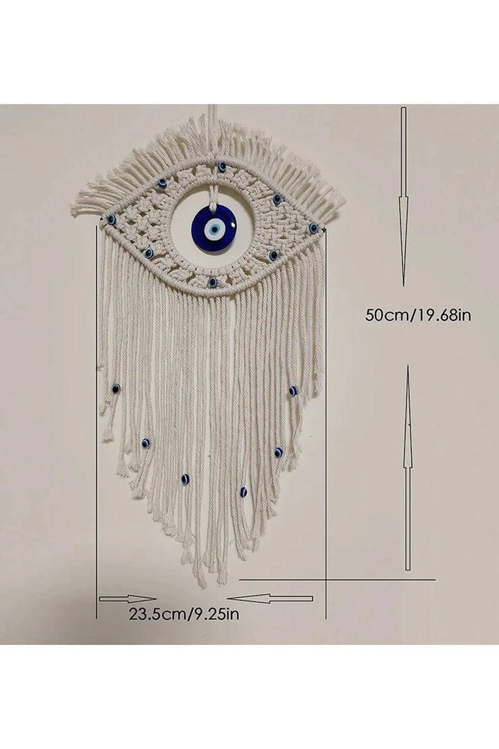 Lisslune | evil eye macrame wall hanging