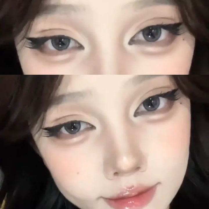 Rynx | 3/10 Rows Fox Eyes Effect False Eyelashes Fluffy Curl Reusable Individual Clusters Segmented Natural Thickness Manga Eyelash Extension Tool