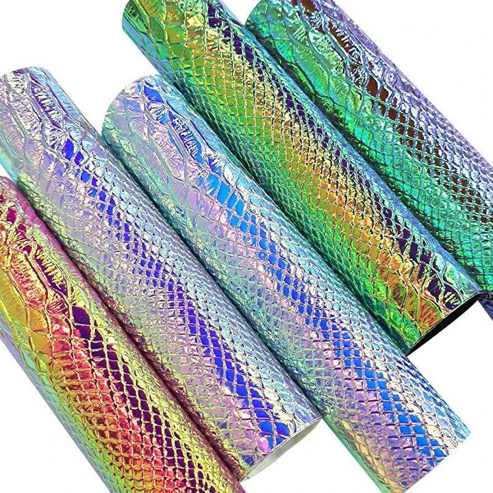 Lisslune | Neon Iridescent Snake Leather Craft Roll - Your ultimate DIY game changer