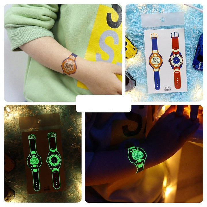 Lisslune | Luminous, washable watch tattoo stickers