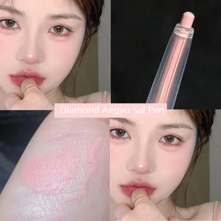 Rynx | Glitter Diamond Lying Silk Eyeshadow Pencil Waterproof Glossy Matte Brightening Silk Eyeshadow Eyeliner Highlighter Pencil Makeup Tool