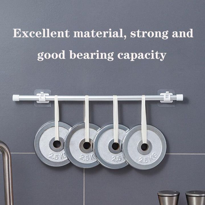 Lisslune | Robust waterproof curtain rod brackets with easy peel-and-stick installation