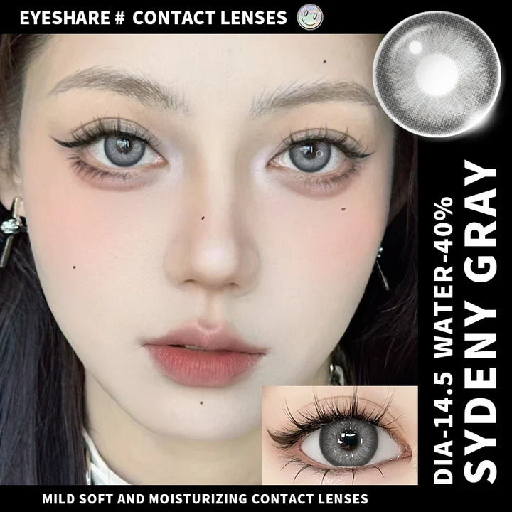 Rynx | Naturally colored contact lenses for the eyes 1 pair brown pupil contact lenses Fashion blue lenses annually cosmetic gray contact lenses